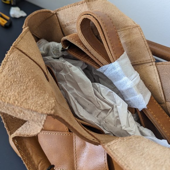 AERE - Woven Leather Handbag - Picture 4 of 8